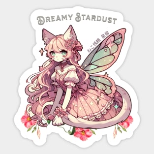 Enchanted Dreamy Stardust - A Cat Fairycore Fantasy Sticker